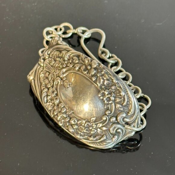 Antique Sterling Silver Cuff Bracelet 925 Victorian Gorham Floral Spoon Gift - Picture 10 of 10